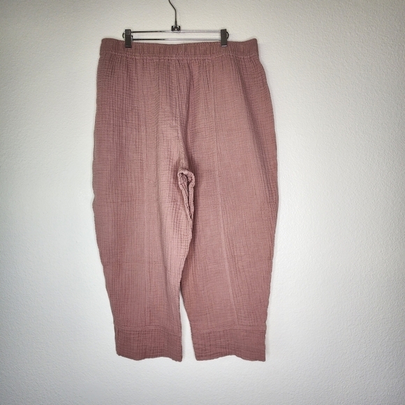 Madewell Dusty Rose Petite Lightspun Pull-On Balloon Pants XLP - Picture 3 of 5